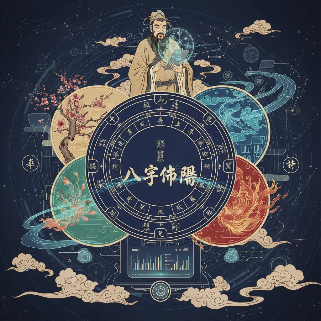 八字命盤 - 八字算命