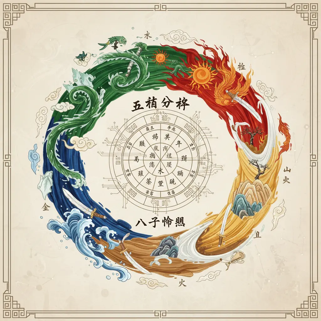八字命盤 - 五行分析