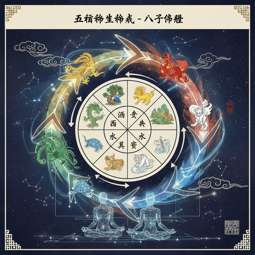 八字命盤 - 五行相生相剋