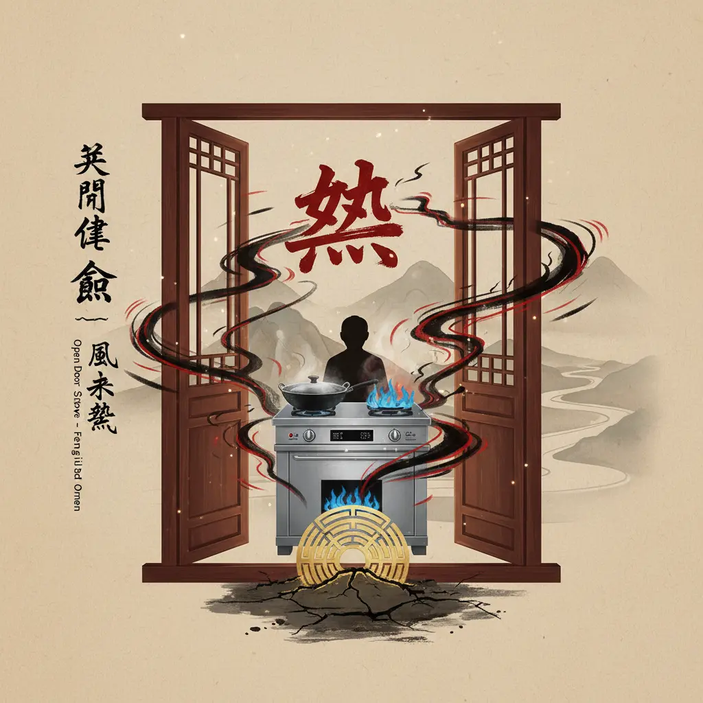 風水煞氣 - 開門見竈